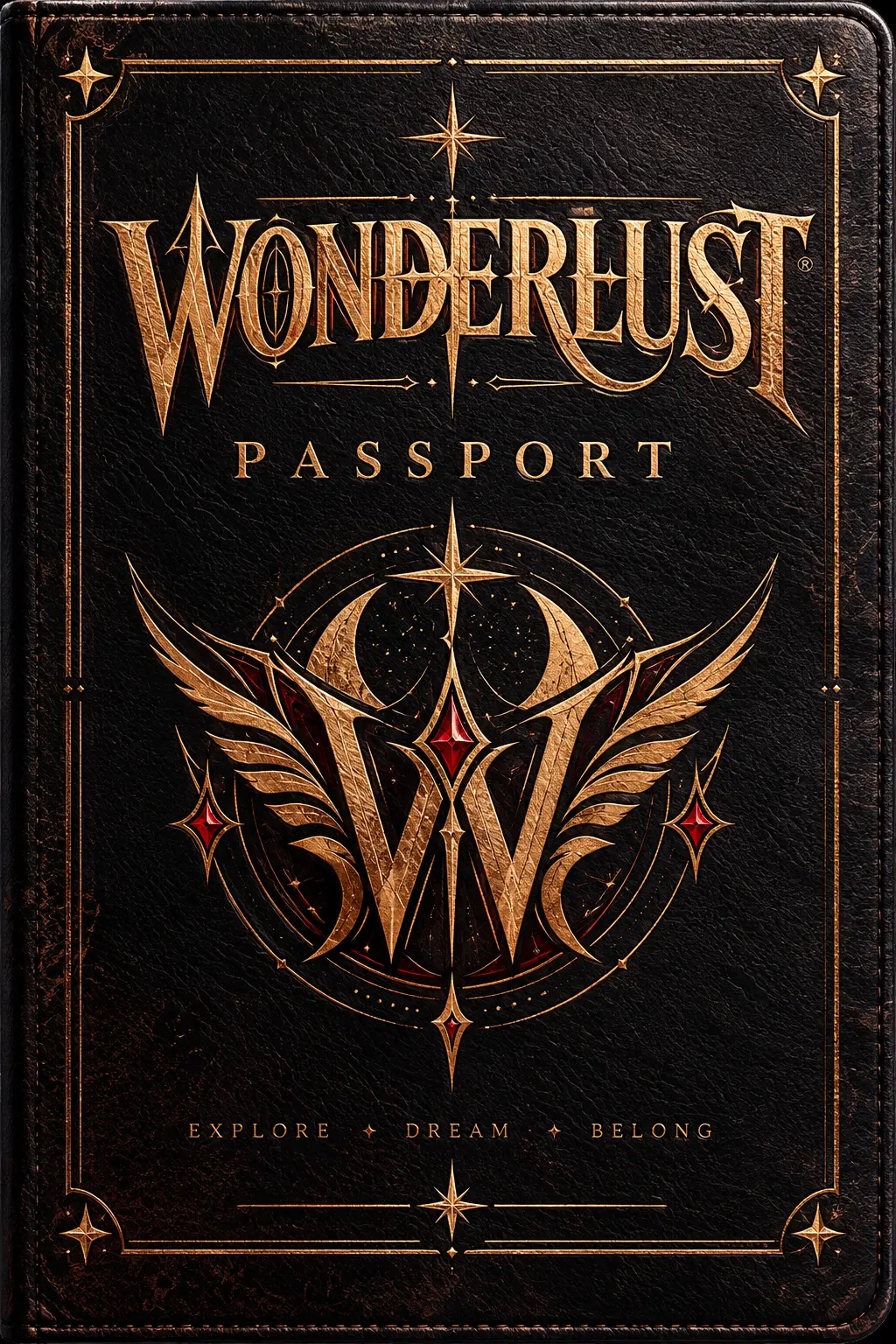 Portada del pasaporte WONDERLUST